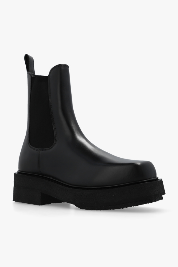 Black 'Ortega II' platform ankle boots Eytys - Heres a closer look at